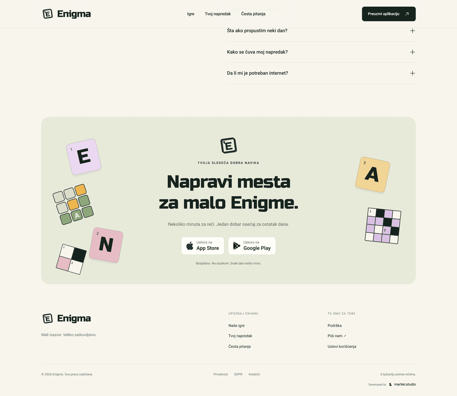 Enigma — From product story to download
